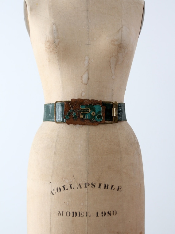 Vintage fashion waist belt - Gem