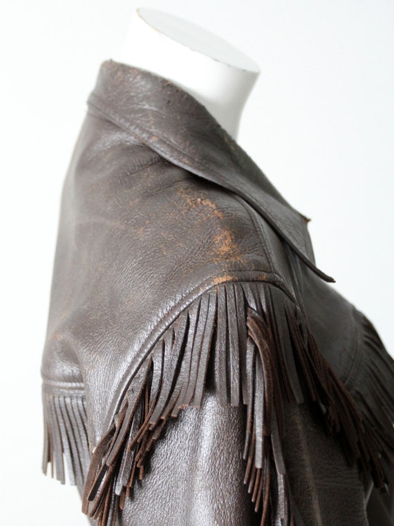 vintage 60s leather jacket by W.B Place & Co - image 4