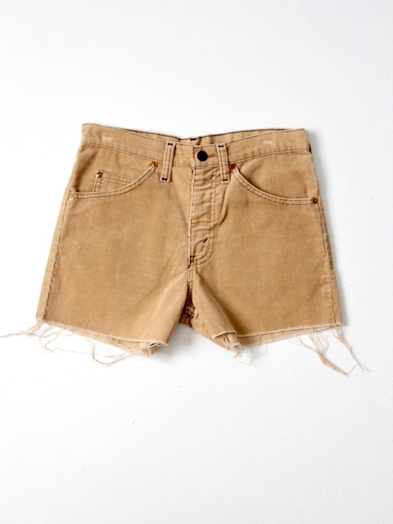 vintage corduroy shorts, Plain Pockets cord shorts
