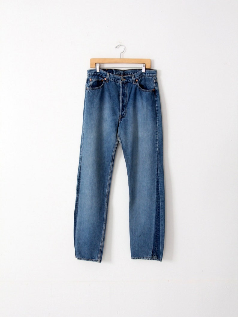 vintage Levi's 501 denim jeans, 34 x 35 image 6