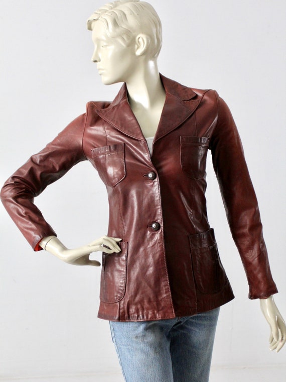 1970s Crae Carlyle leather jacket - image 3