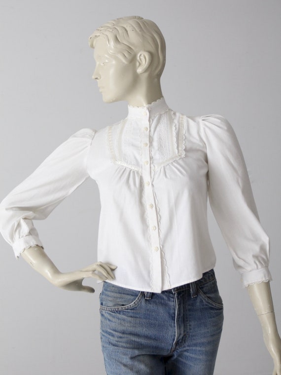 vintage Gunne Sax Jeunes Filles blouse, romantic w