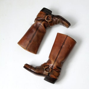 vintage Frye black label motorcycle boots