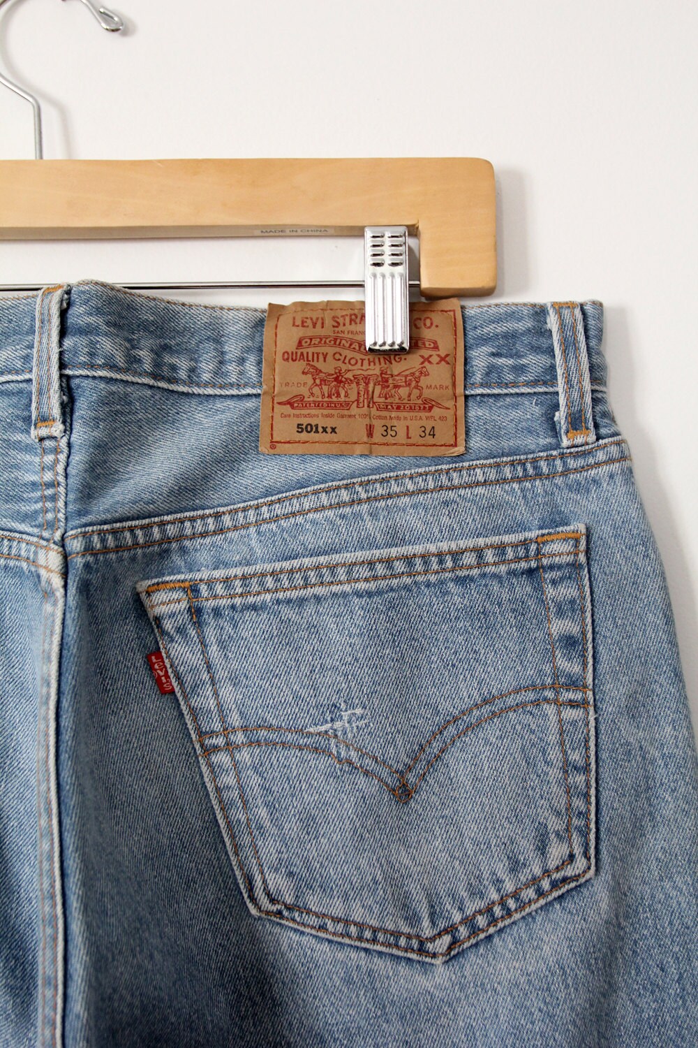 Vintage 501xx Levi's Denim Jeans Waist 34 - Etsy
