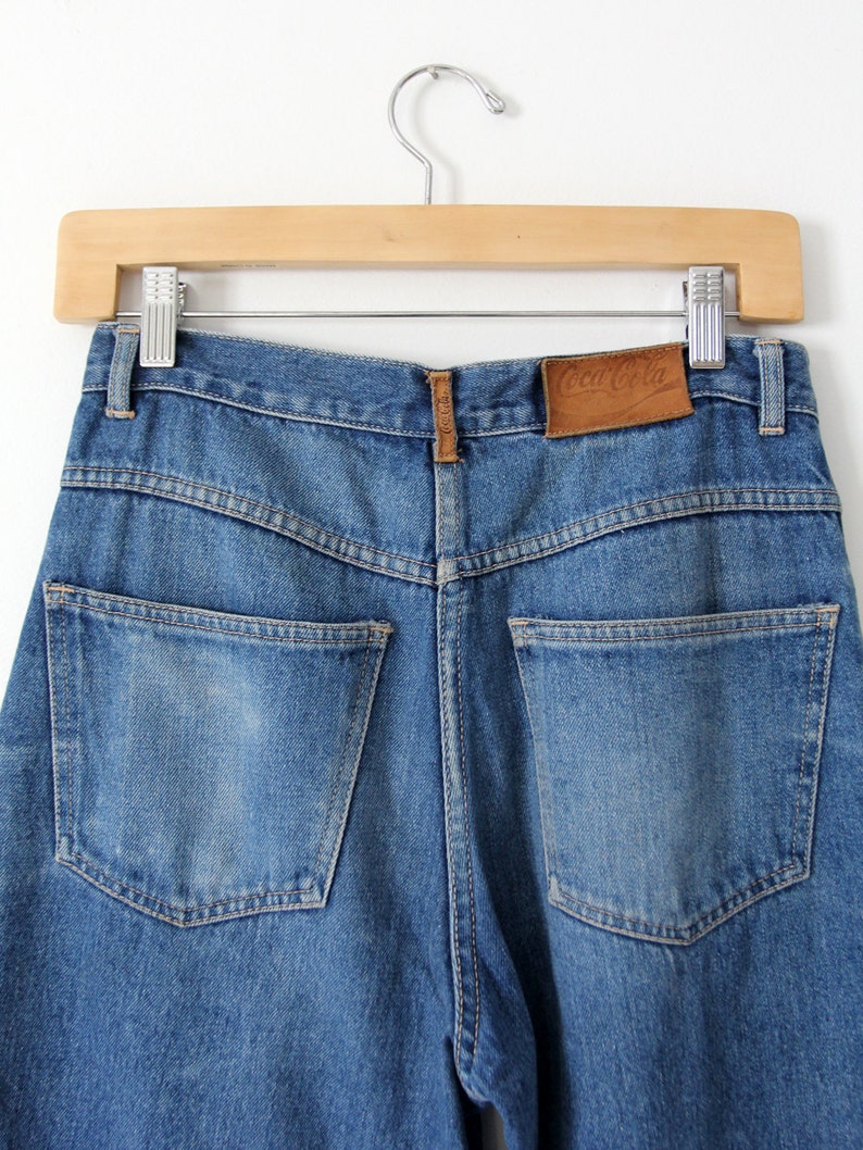 Cocacola Jeans Vintage High Waist Denim Jeans Waist 30 Etsy