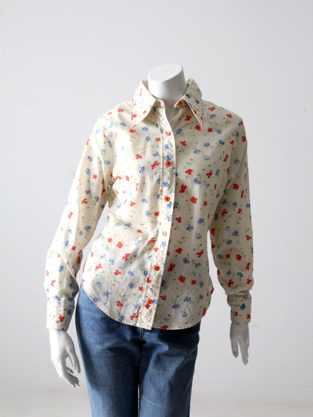 Vintage Floral Shirt - Etsy