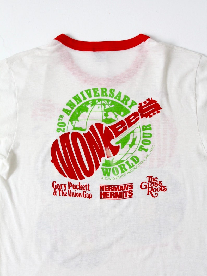 Vintage Monkees 20th Anniversary Tour T-shirt XL Band Tee - Etsy