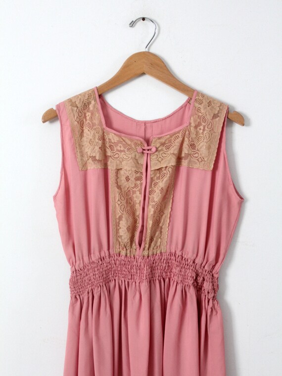 vintage 70s pink dress - image 9