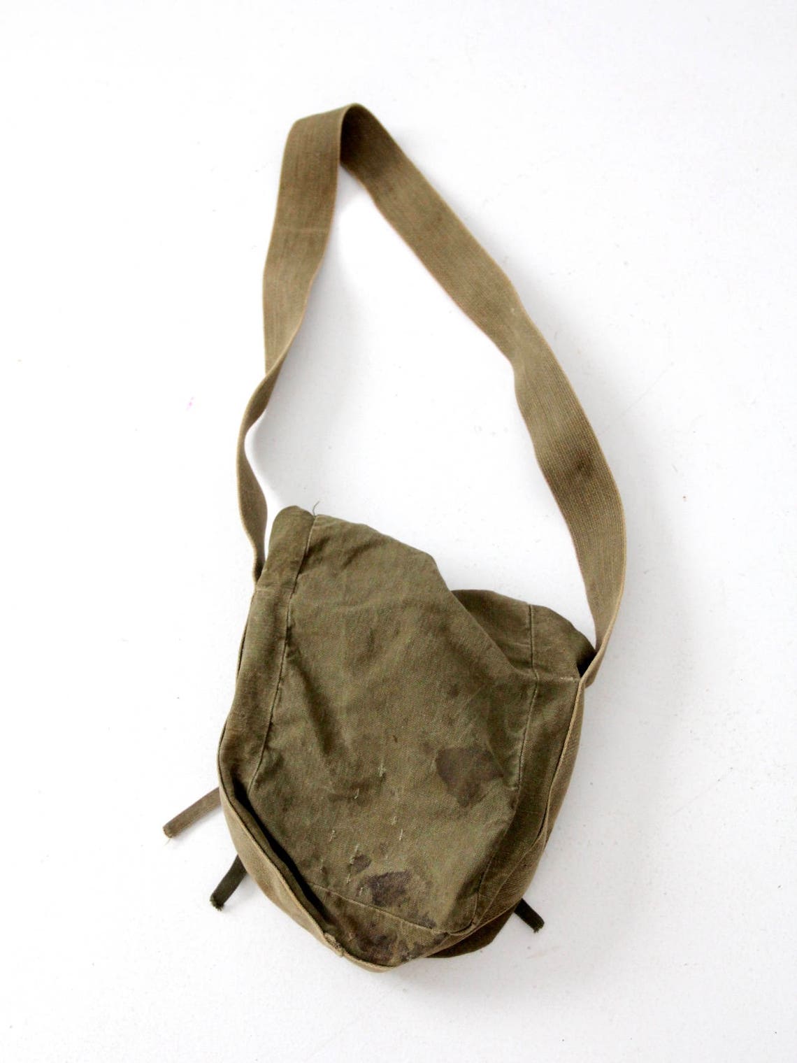 Vintage army bag small canvas military shoulder bag Etsy