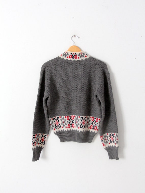 vintage wool ski sweater - image 4