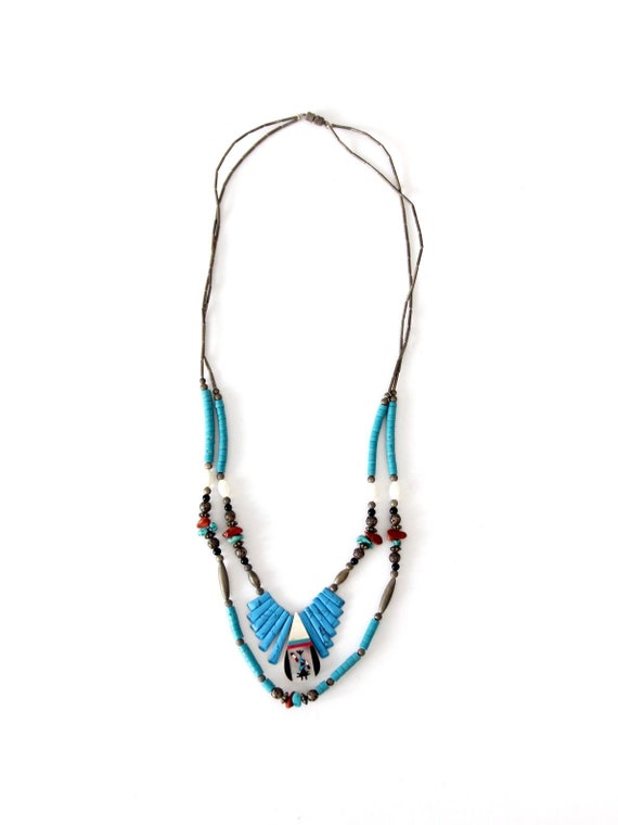 vintage southwestern turquoise necklace