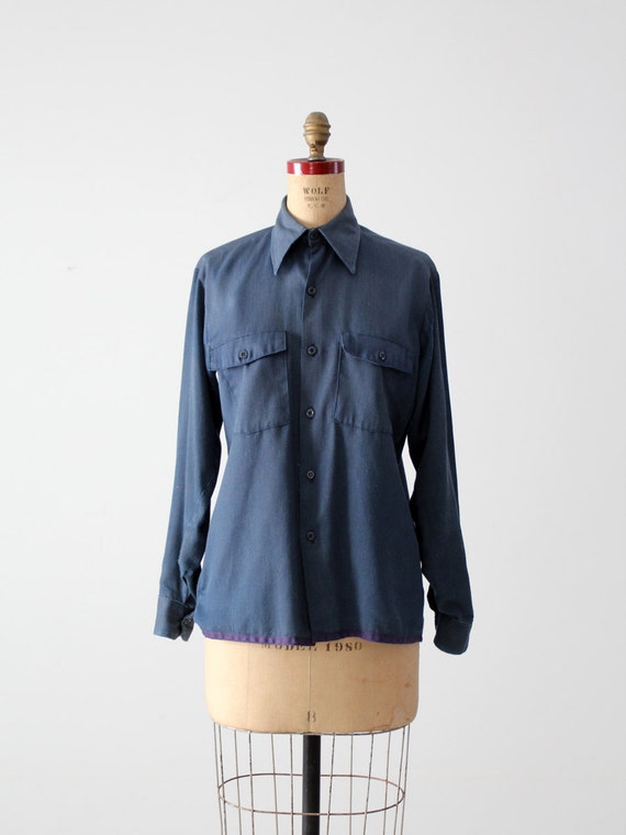 vintage 1950s utility work shirt - image 5