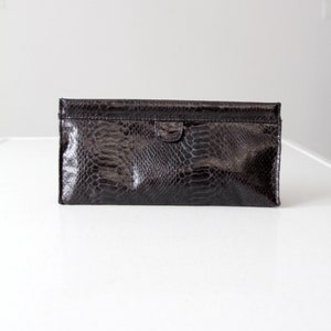 Vintage schwarze Aalhaut Clutch