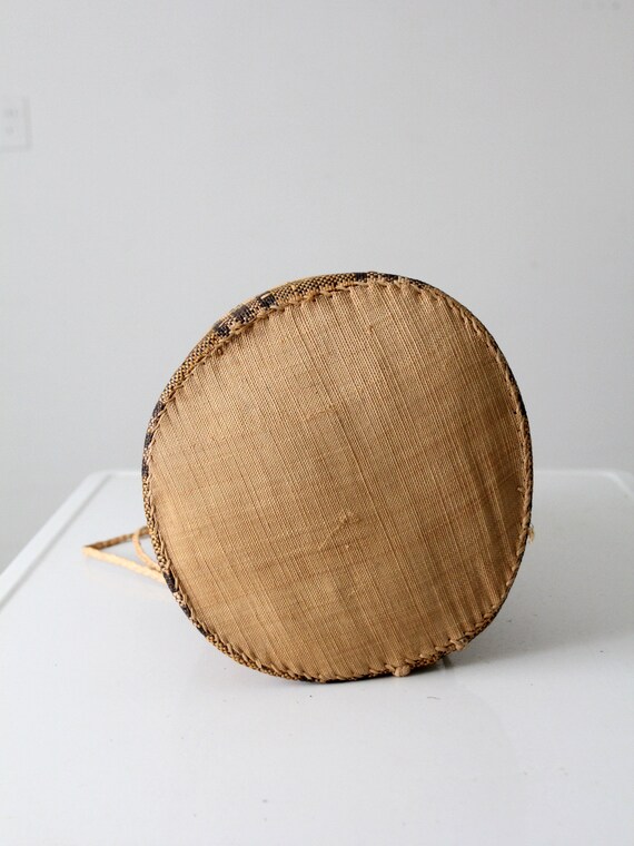 vintage woven drawstring backpack - image 6