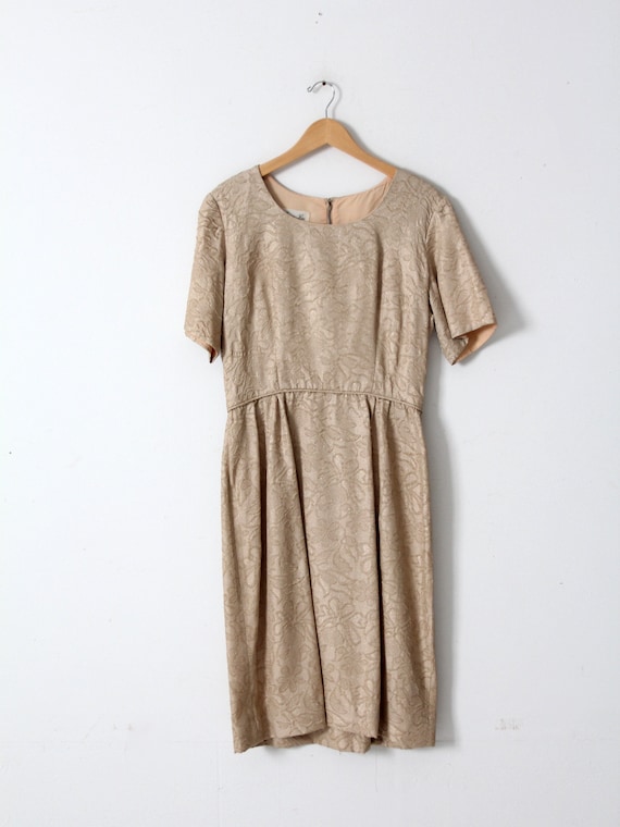 vintage 60s Henry-Lee brocade dress - image 2