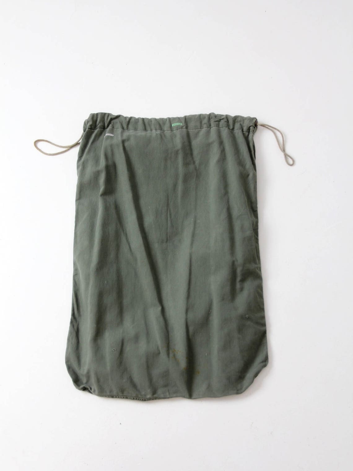 Vintage US Army Drawstring Bag, Olive Green Canvas Laundry Bag - Etsy