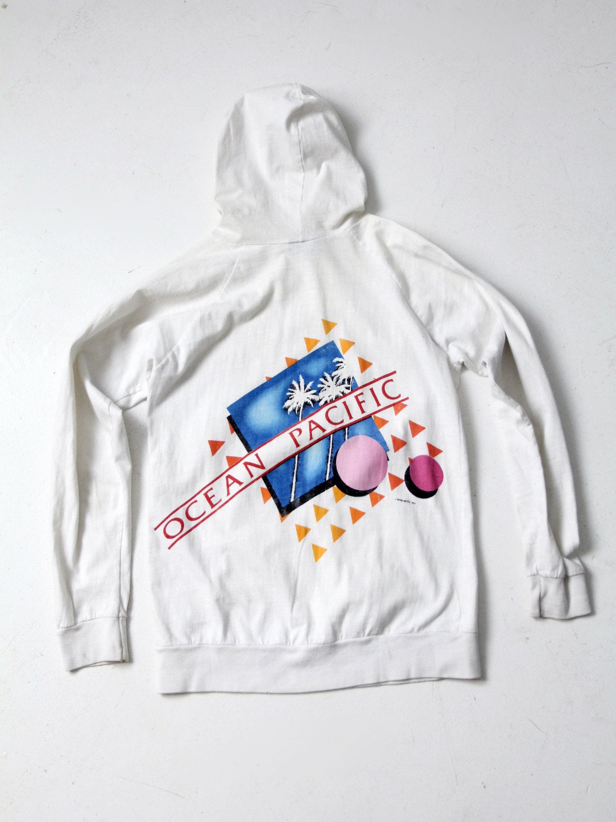 Vintage Ocean Pacific Long Sleeve Hooded T-shirt - Etsy