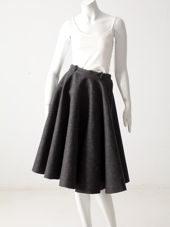 vintage 50s Gale & Gale Modern Jr wool circle skirt