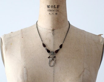 vintage 70s filigree necklace