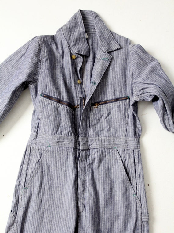 vintage Key coveralls, 1960s denim jumpsuit - image 6