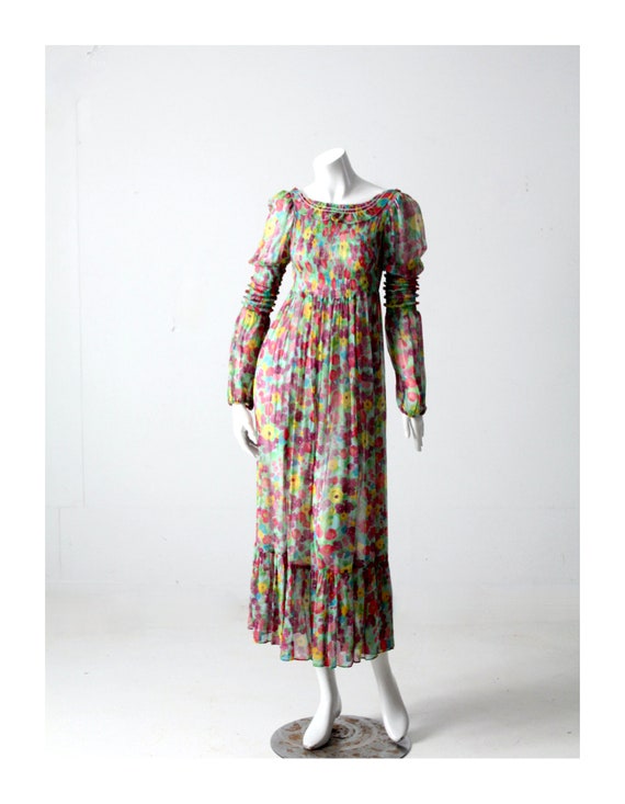 Vintage 70s Young Edwardian by Arpeja Dress - Etsy