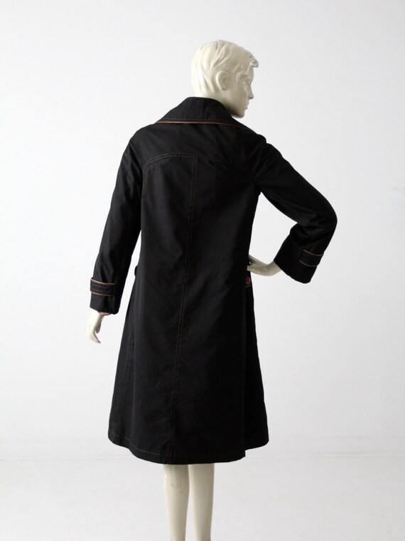 vintage Cortefiel trench coat, black coat - image 3