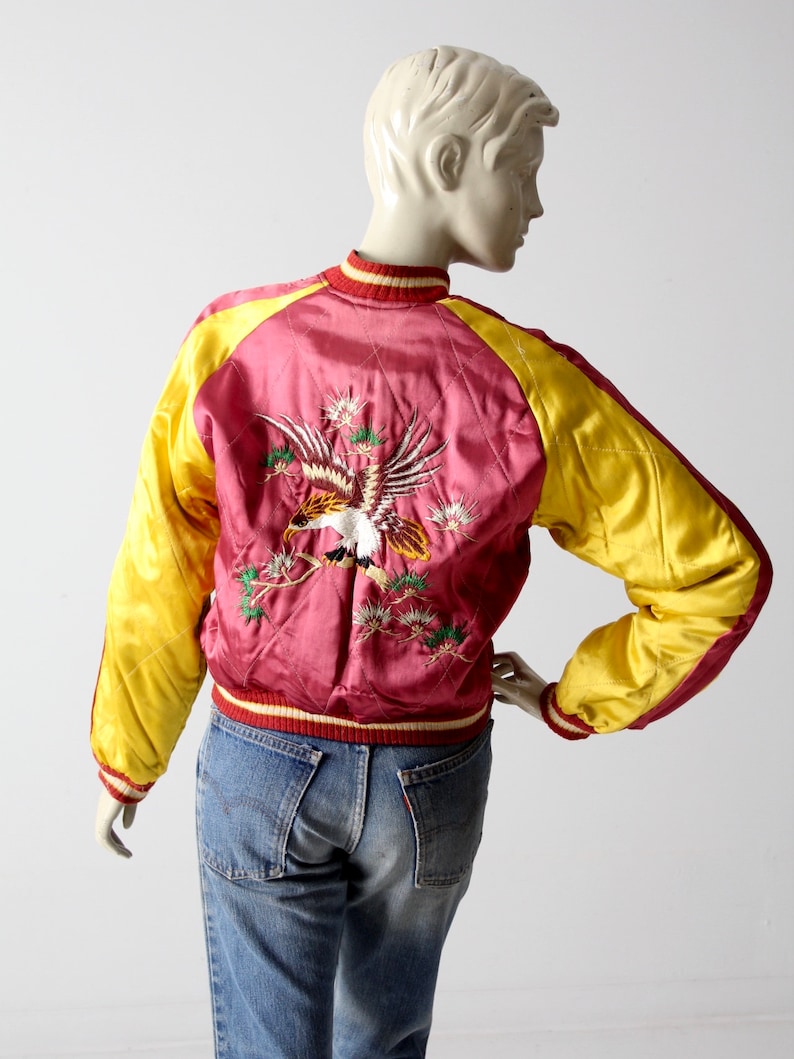 Japanese souvenir jacket, vintage Suka-Japanese tour jacket image 8