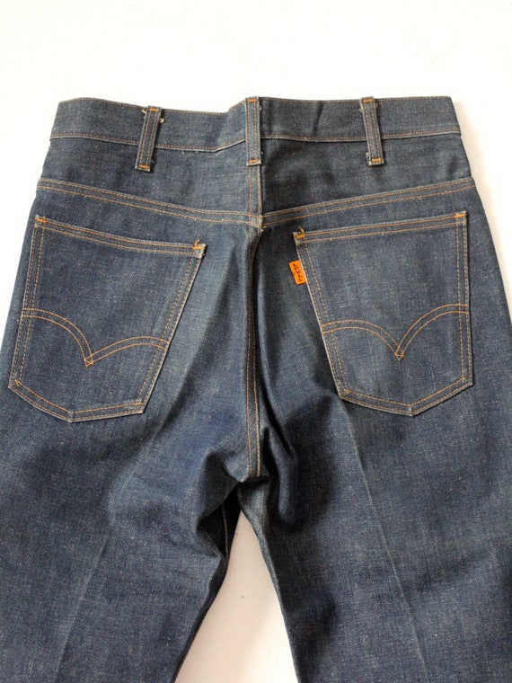 vintage 70s Levis 646 flare leg tall jeans 32 x 3… - image 8