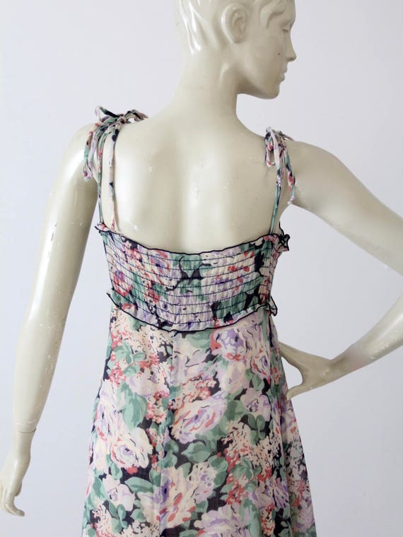 1970s floral sundress, vintage maxi dress - image 5