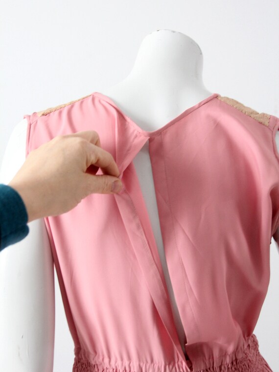 vintage 70s pink dress - image 8