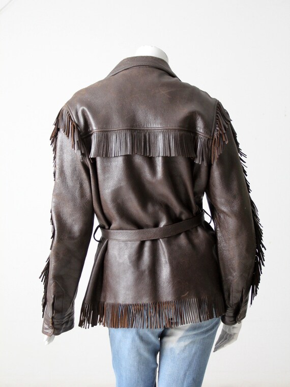 vintage 60s leather jacket by W.B Place & Co - image 2