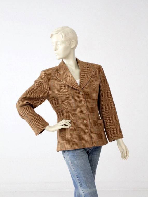 1980s Ralph Lauren blazer, vintage equestrian woo… - image 1