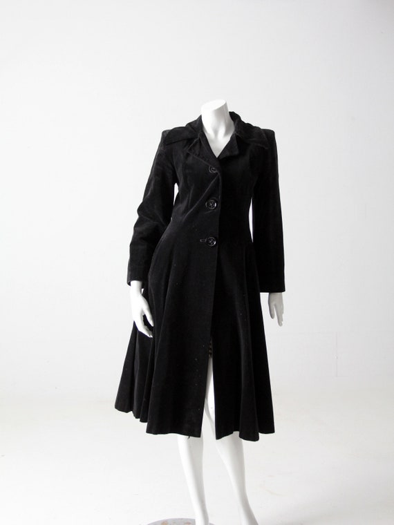 vintage 60s Stirling Cooper Sheraton velvet coat - image 1