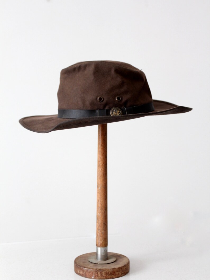 Vintage Outback Trading Company hat Kodiak oilskin hat Etsy