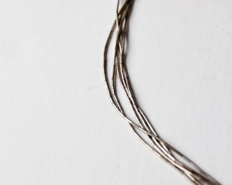 vintage liquid silver necklace