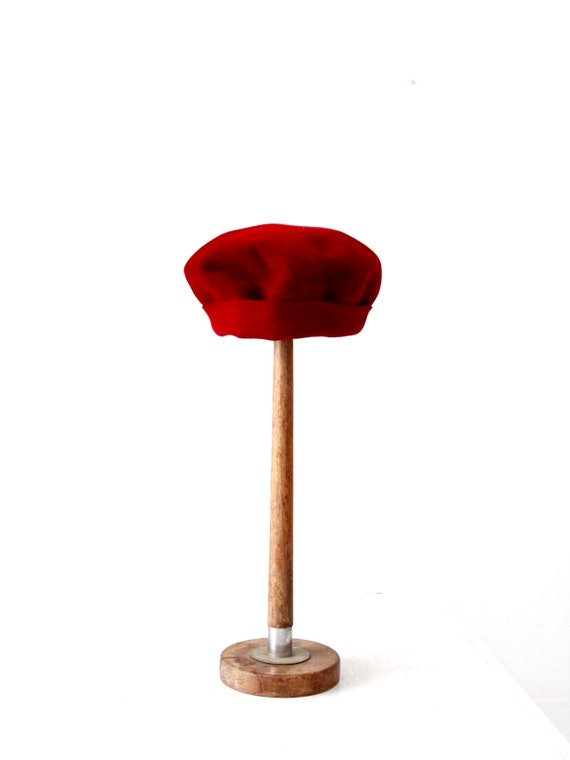 vintage 50s red hat, G.Rossi beret