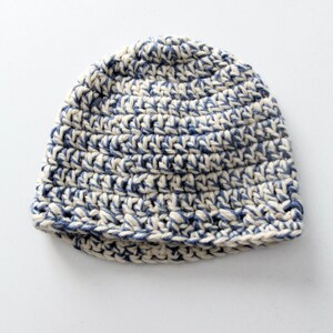 vintage hand knit beanie hat image 5