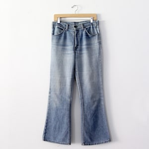 vintage 70s Levi&#39;s flare leg jeans, 646 Levis denim, 32 x 30