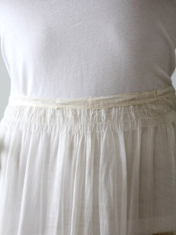Victorian petticoat, antique white skirt - image 4