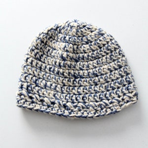 vintage hand knit beanie hat image 2