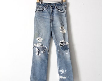 Vaqueros Levi's 517 vintage, corte de bota desgastado, 31 x 31