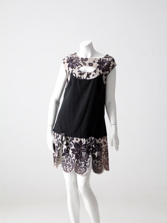 vintage black lace cocktail dress