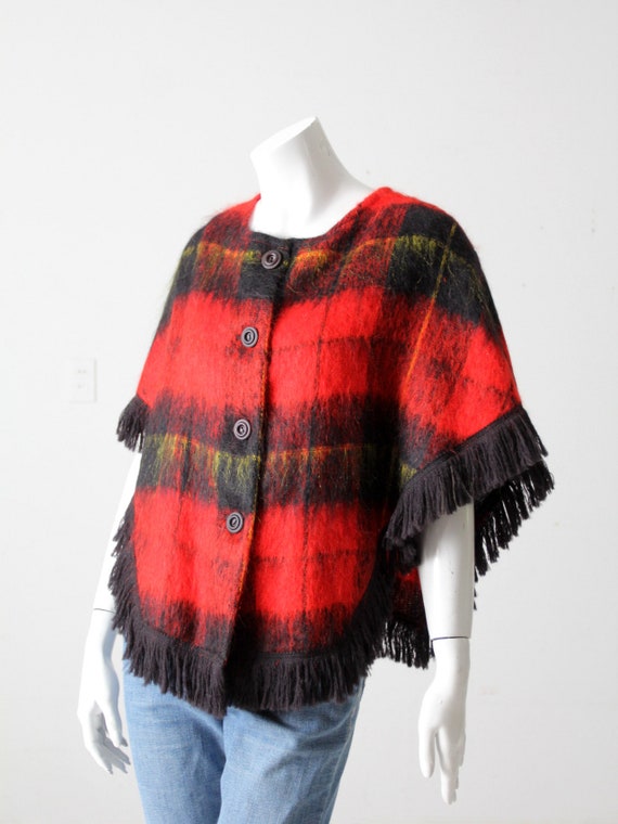 vintage plaid mohair sweater - image 6