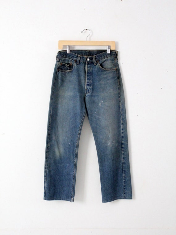 vintage Levis 501 red line jeans, 32 x 28 - image 2