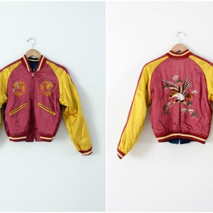 Japanese souvenir jacket, vintage Suka-Japanese tour jacket image 5