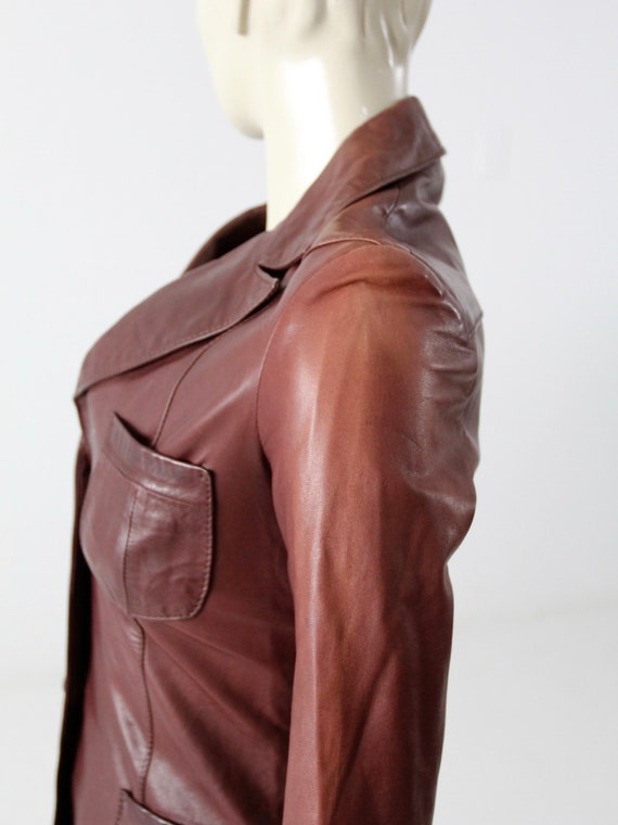 1970s Crae Carlyle leather jacket - image 8