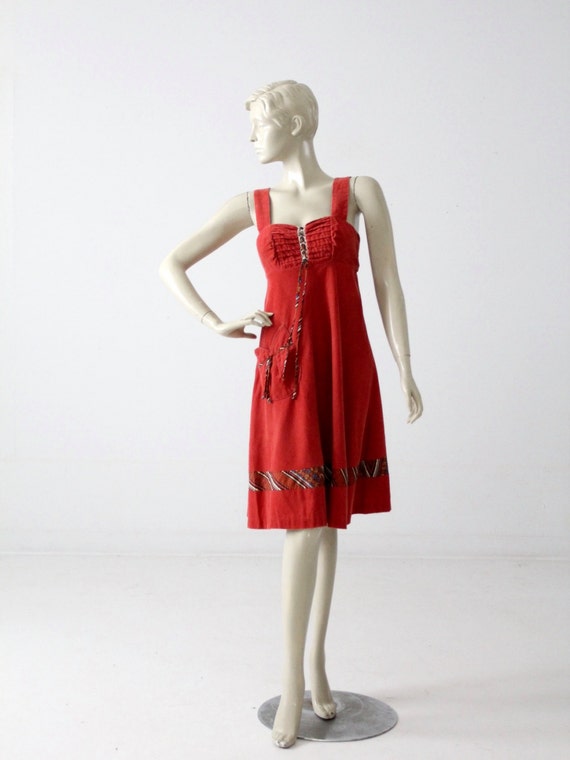 corduroy romper dress