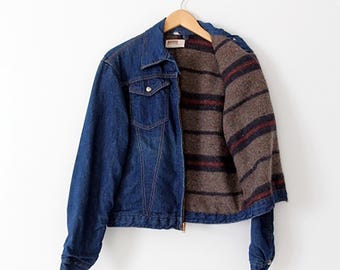 Vintage 1960s 60s Lee Storm Rider 101 LJ blanket lined denim Vintage 1960s 60s Lee Storm Rider 101 LJ blanket lined denim