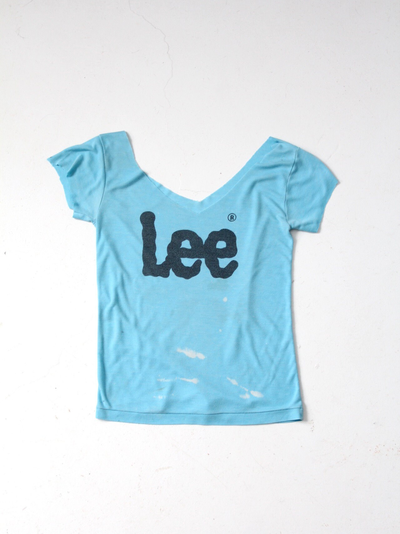 ◆LEE◆ Stitch Vintage Logo T-Shirt White vintage t-shirt white lee brand New York City embroidered