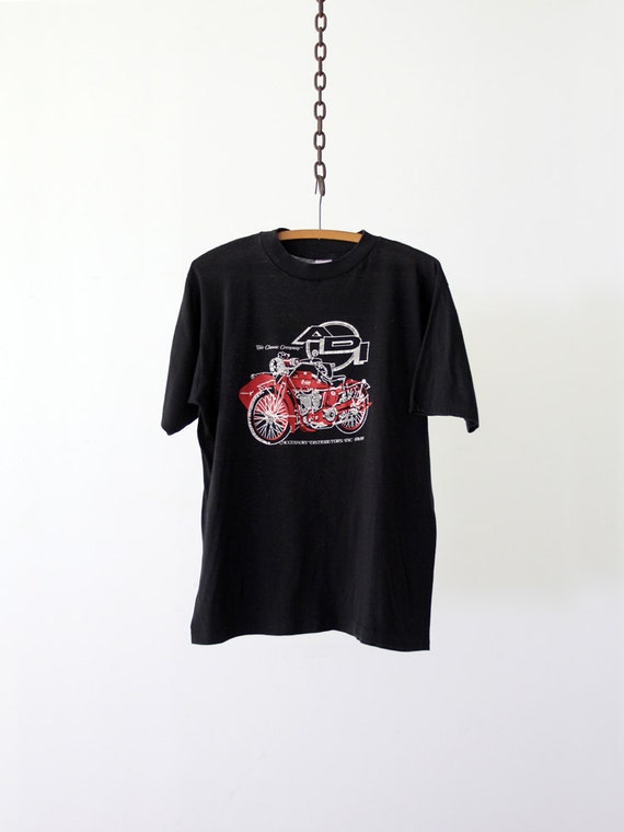 vintage motorcycle t-shirt,  ADI